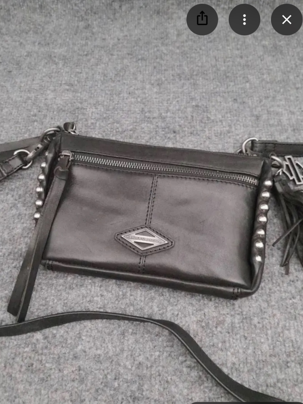 Harley Davidson Leather Cross body Purse